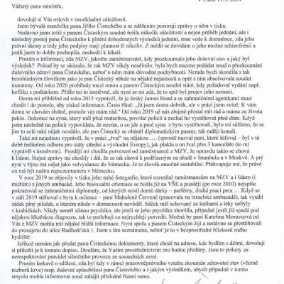 Dopis Jany Čistecké Lipavskému 11.9.2024