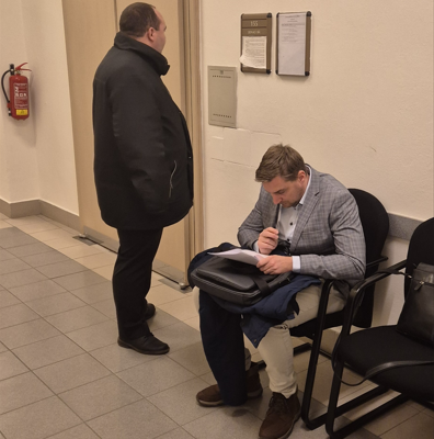 MS Praha Slezská MZV a PČR chodba II 16.12.2024