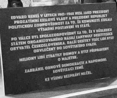 Beneš MZV pamětní deska 2025