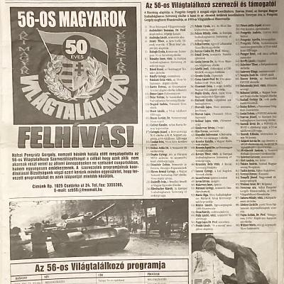 Události roku 1956 jsou povznášející a zároveň nesmírně zarmucující pro každého maďarského vlastence