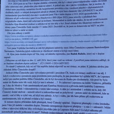 Čistecká Lipavskému 12.12.2024