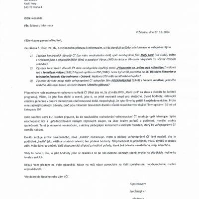 ČT Šinágl Součkovi 27.12.2024