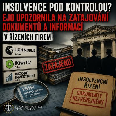 EJO podala opakovanou stížnost kvůli insolvencím Lion Mobile, iKiwi CZ a Incore Investment.