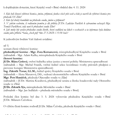 KS Brno odpověď 4.11.2024