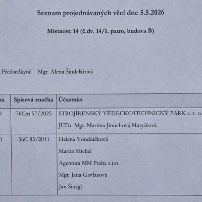 KS Praha 5.5.2026: „Hon“ na Jana Šinágla Agenturou MM pokračuje už přes 15 let…