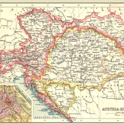 Mapa Rakousko Uherska II