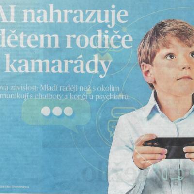 AI bere dětem rodiče, kamarády, jejich přirozenost a život!