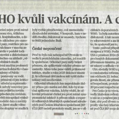 MFD Beran WHO Covid 7.2.2026