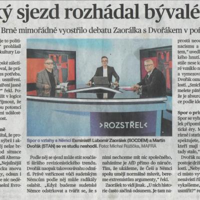 MFD Brno Zaorálek Dvořák 4.5.2026
