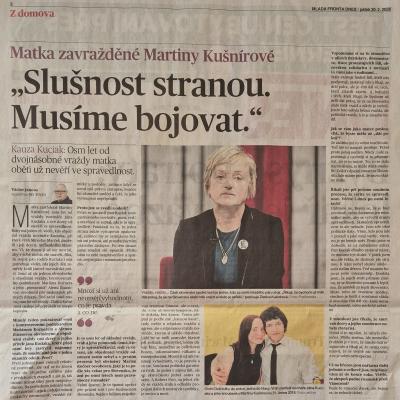 Kauza Ján Kuciak: Osm let od dvojnásobné vraždy matka oběti už nevěří ve spravedlnost