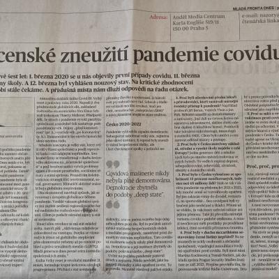 MFD Mocenská pandemie Covid-19 2.3.2026