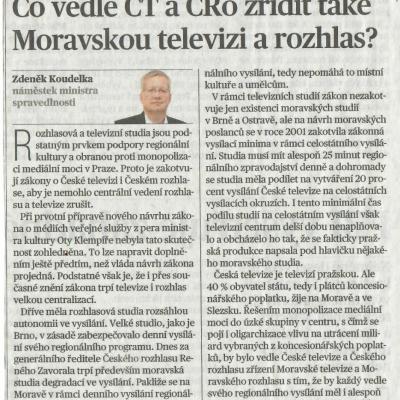 MFD Moravská TV Koudelka 24.4.2026