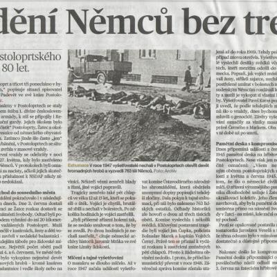 Postoloprty červen 1945: Masakr Německých Čechů zůstává stále bez trestu