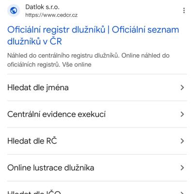 Česká tvořivost - Oficiální registr dlužníků v podání klamavých praktik společnosti Datlok s.r.o.
