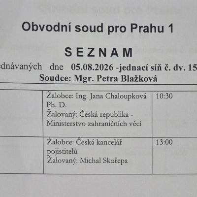 OS Praha 1 prg 5.8.2026
