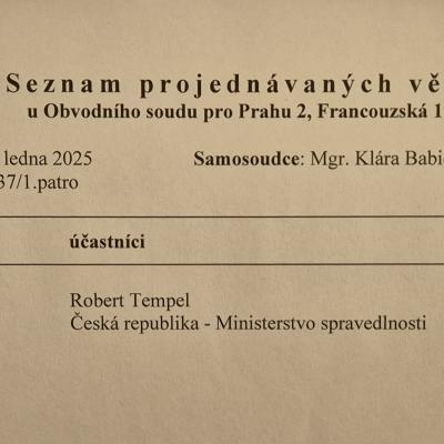 OS Praha 2 prg Tempel 21.1.2025