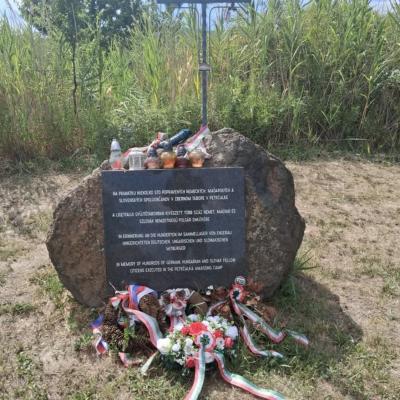 Bratislava Petržalka 18.7.2026: Před 81 lety, byla popravena první skupina - 15 chlapců, z 90 leventů, kteří byli zadržováni ve vyhlazovacím táboře Petržalka u Bratislavy