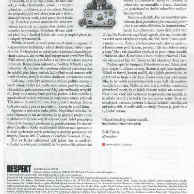 RESPEKT Tábery Erik úvod Duka 39-2025