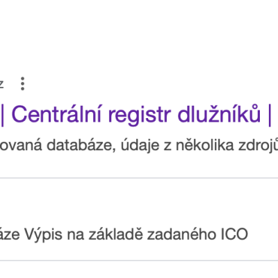 vydávání se za Centrální registr dlužníků