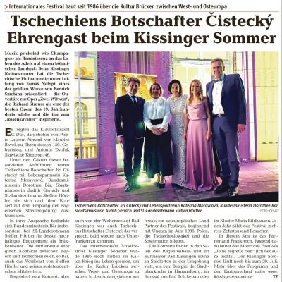 Sudetenpost Jiří Čistecký Kateřina Moravcová Dorothee Bär Judith Gerlach Steffen Hörtler 2025