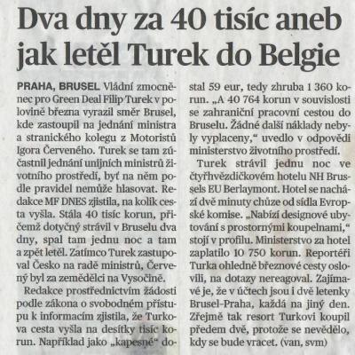 Turek Belgie MFD 8.4.2026