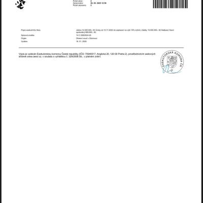 A Wikipedian refused to accept valid information from the official CEE state system provided by the Chamber of Executors, which was published by the anti-corruption portal.