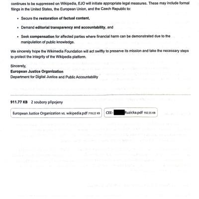 Registered Mail + email