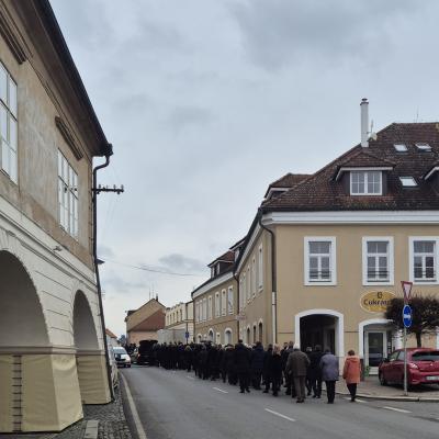 Žebrák pohřeb Průvod 21.11.2025