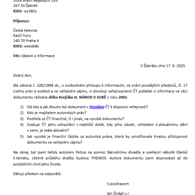 ZOI ČT Národ v sobě 17.6.2025